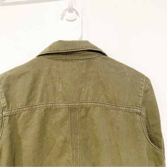 Anthropologie Maisie Chore Cropped Utility Twill Cargo Pocket Jacket Size small - Picture 16 of 16